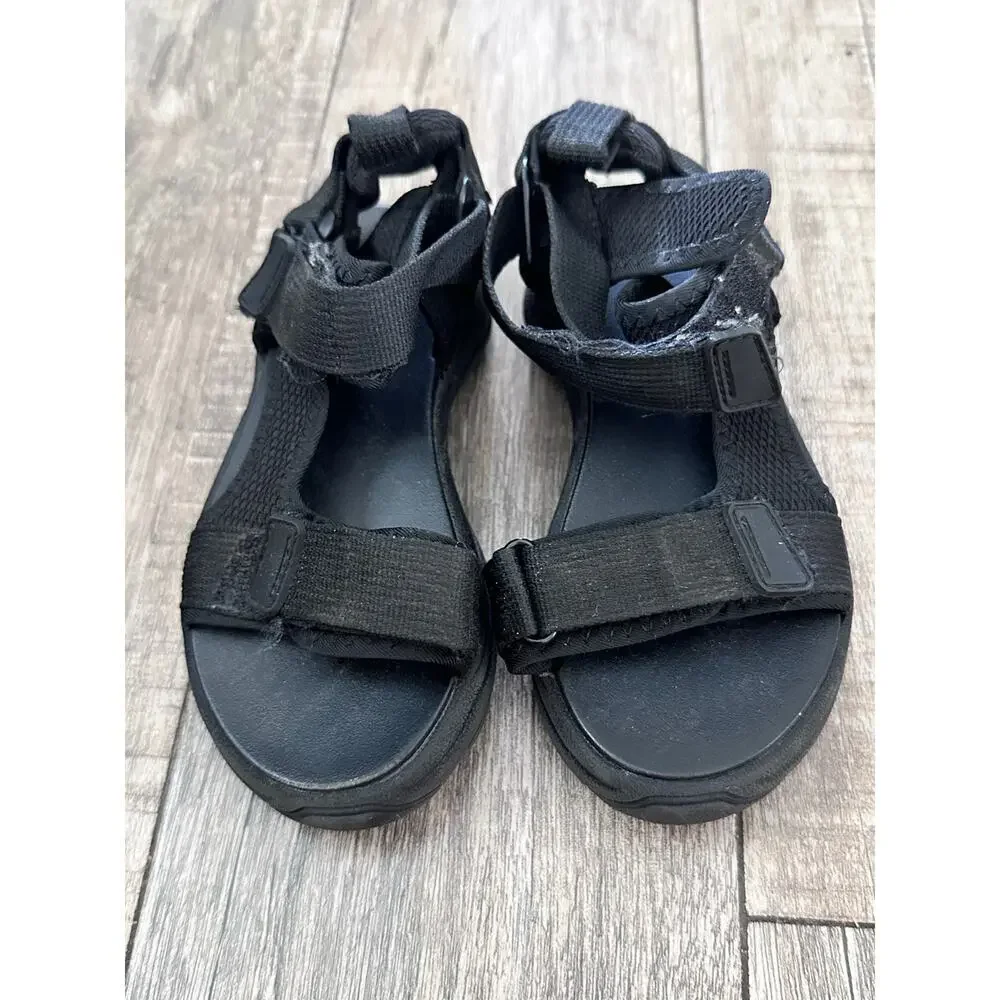 Zara Kids Black Technical Active Sandals Size 28